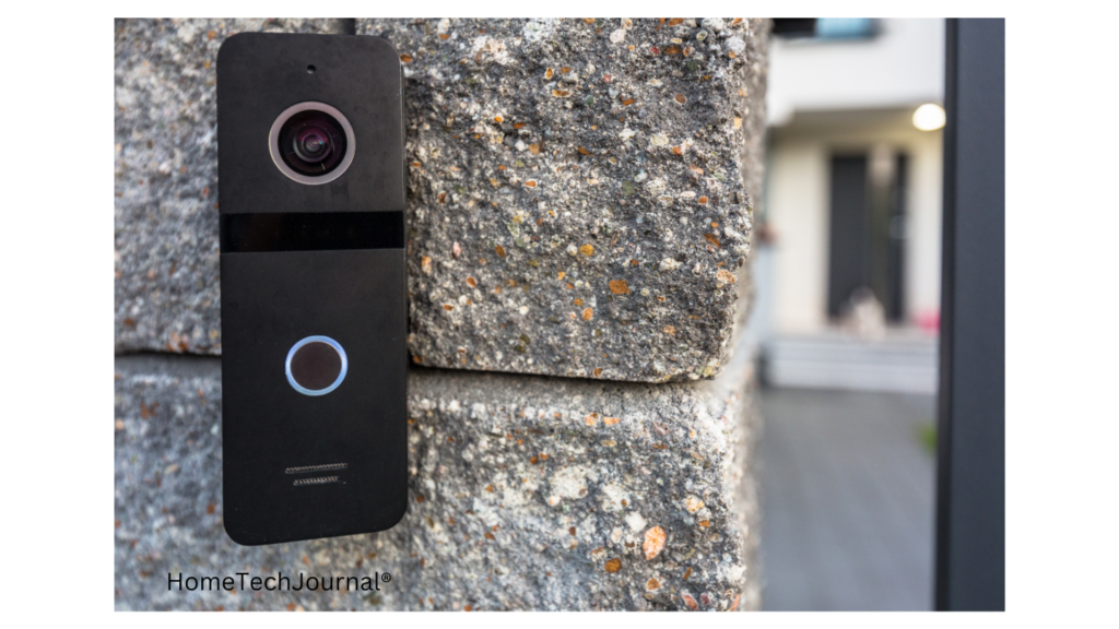 With a smart doorbell, you can communicate with visitors at the door using a mobile device.